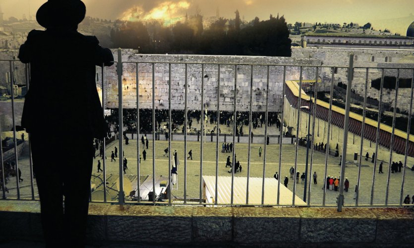 Vue sur le Mur des Lamentations. Vue sur le Mur des Lamentations.