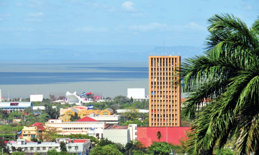 Vue sur la ville de Managua. Vue sur la ville de Managua.
