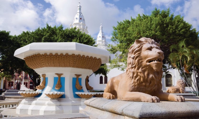 Fontaine aux lions, Ponce. Fontaine aux lions, Ponce.
