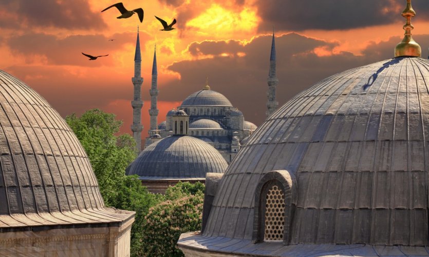 Mosquée Bleue à Istanbul. Mosquée Bleue à Istanbul.
