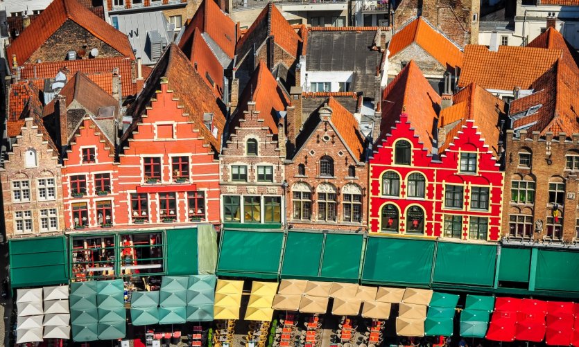 Les façades de Bruges. Les façades de Bruges.