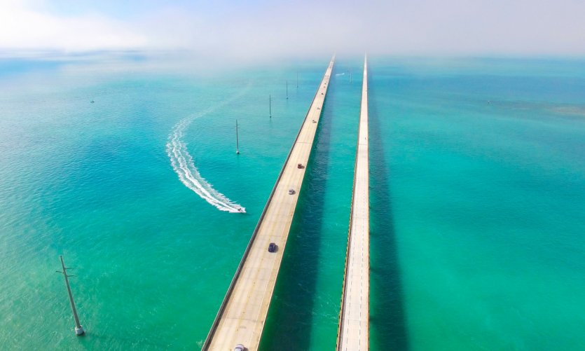 <p>Seven Miles bridge.</p> <p>Seven Miles bridge.</p>