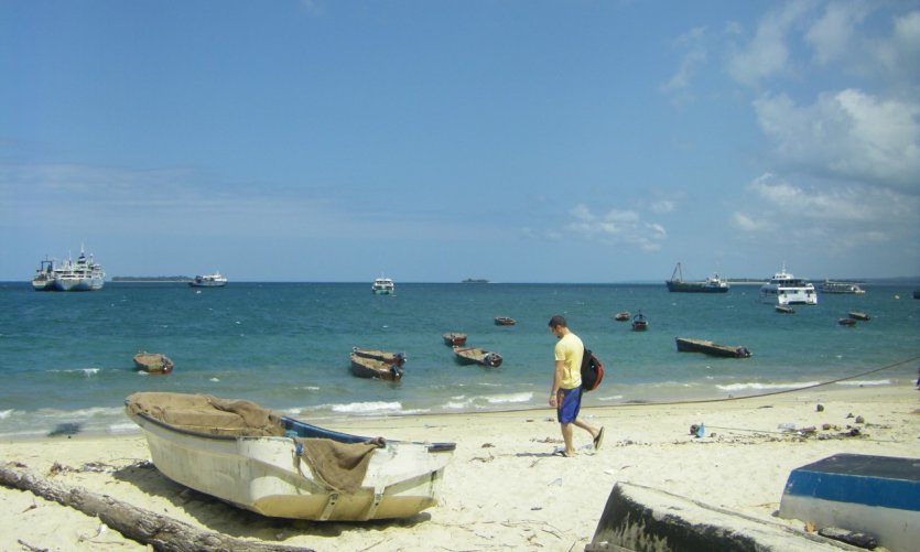 <p>Une plage de Zanzibar Town près du port. On voit des dizaines d'embarcations diverses.</p> <p>Une plage de Zanzibar Town près du port. On voit des dizaines d'embarcations diverses.</p>