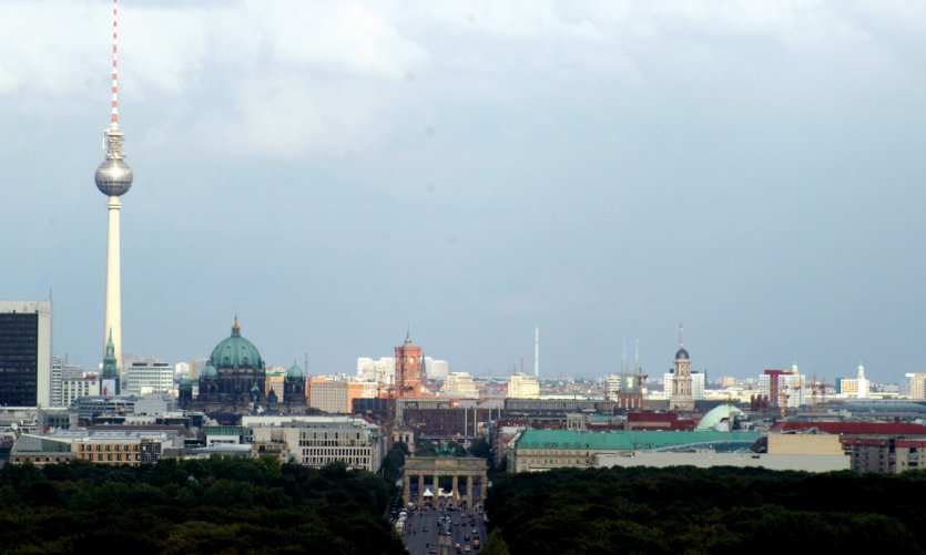 Vue sur Berlin depuis la colonne de Siegessaüle Vue sur Berlin depuis la colonne de Siegessaüle