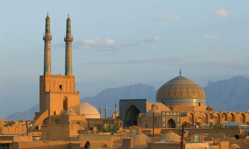 Coucher de soleil sur Yazd. Coucher de soleil sur Yazd.