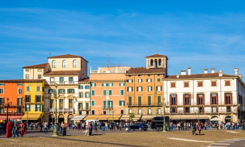 La Piazza Bra, Verone. La Piazza Bra, Verone.