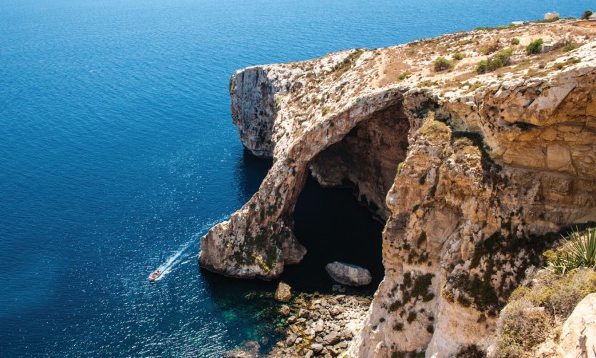 The cliffs of the Blue Cave. The cliffs of the Blue Cave.