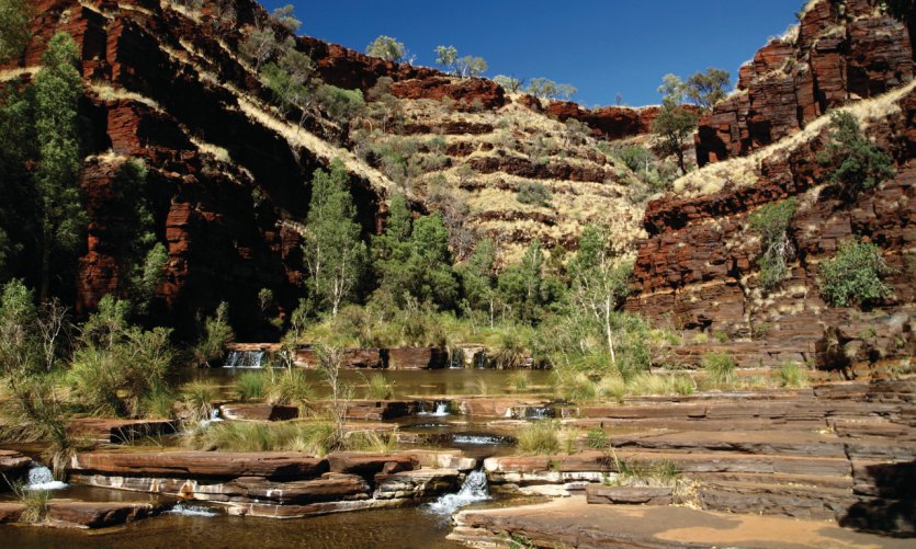 Dale Gorge, Karijini National Park. Dale Gorge, Karijini National Park.