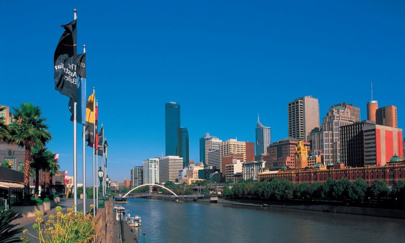 Vue de Melbourne. Vue de Melbourne.
