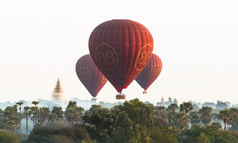 Balloons over Bagan. Balloons over Bagan.