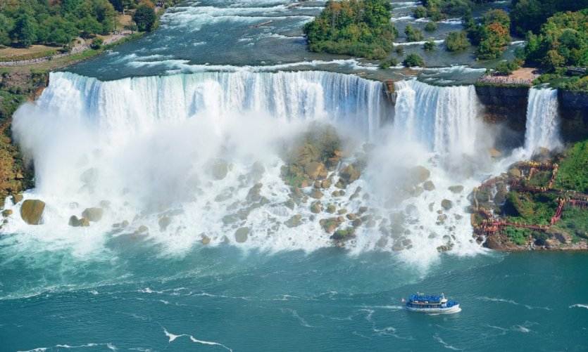 Les chutes du Niagara. Les chutes du Niagara.