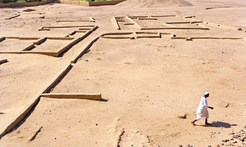 Vestiges de Kerma, important centre urbain antique. Vestiges de Kerma, important centre urbain antique.