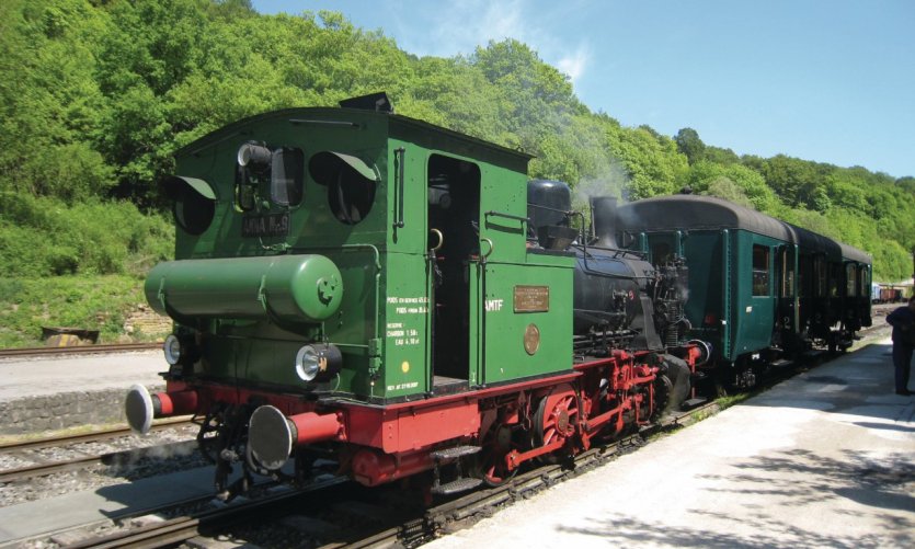 Train à vapeur touristique 1900. Train à vapeur touristique 1900.