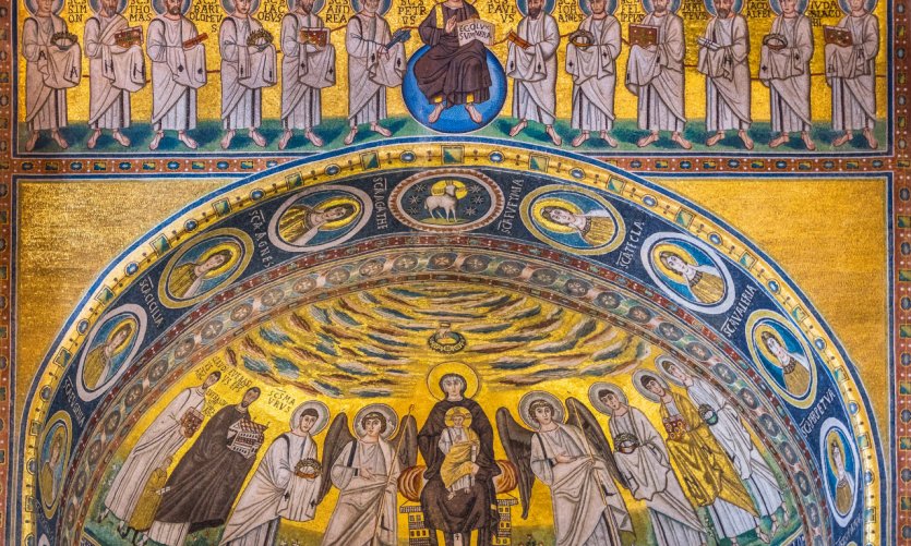 <p>Mosaïques dans la basilique euphrasienne de Poreč.</p> <p>Mosaïques dans la basilique euphrasienne de Poreč.</p>