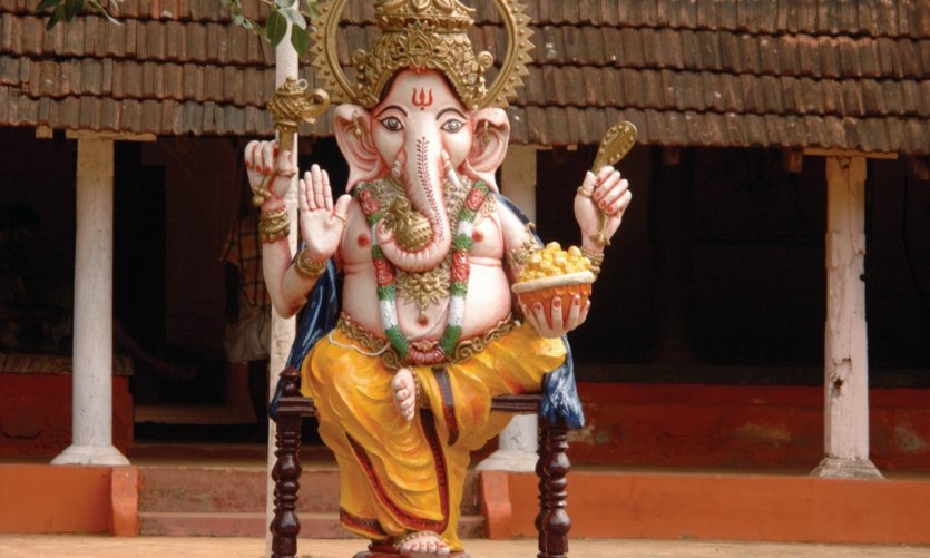 Ganesh accueille les visiteurs de Guruvayur. Ganesh accueille les visiteurs de Guruvayur.