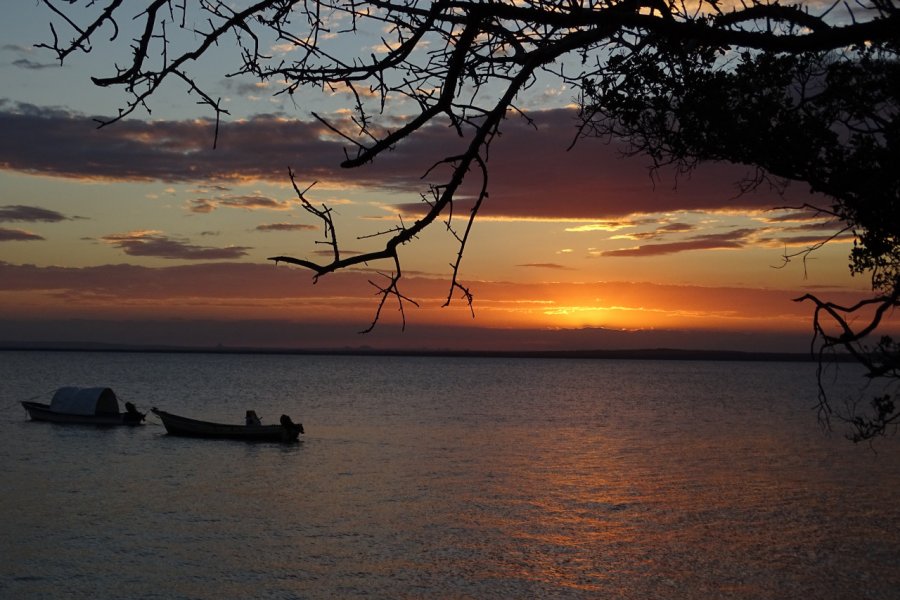 Coucher de soleil sur Pemba. Elisa Vallon