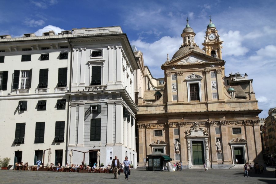 L'église de Gesu près du Palais Ducal. Stéphan SZEREMETA