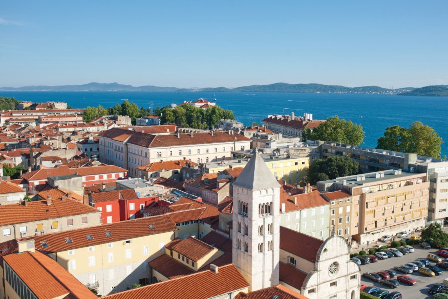 Vieille ville de Zadar. Airportrait