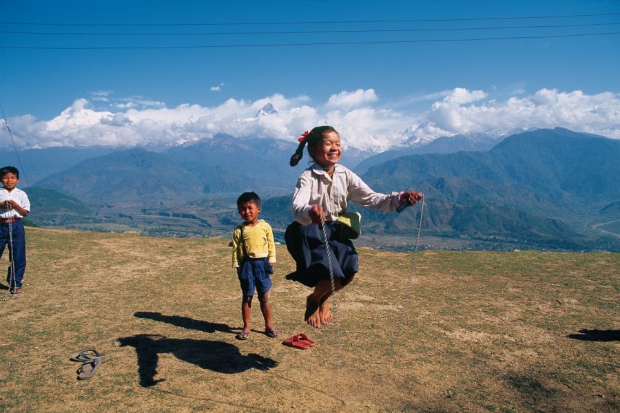 Enfants de Sarangkot. Author's Image