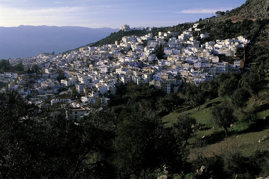 Panorama sur la ville de Chefchaouen. (© Hugo Canabi - Iconotec))