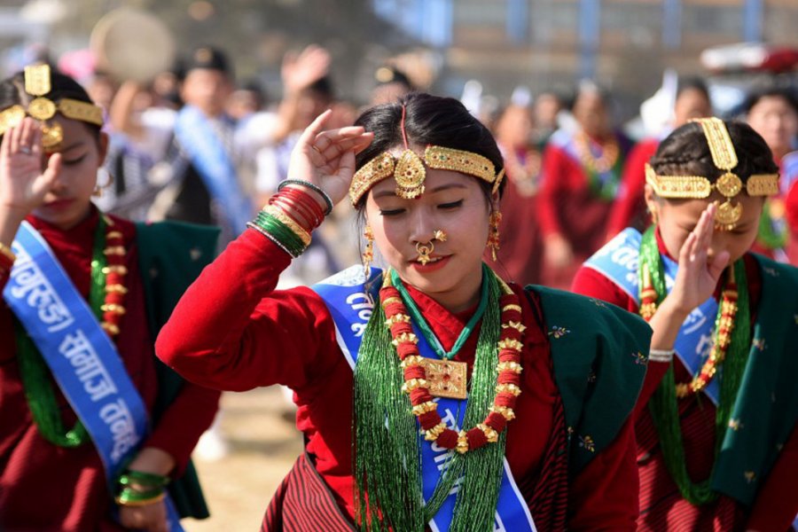 Danseuses népalaises, Katmandou. shree ram shrestha - Shutterstock.com
