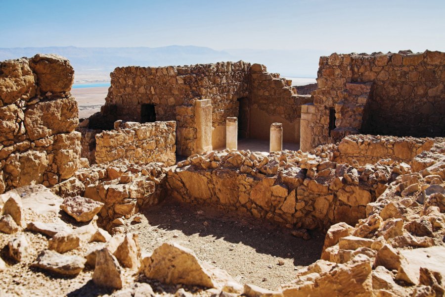 Ruines du palais d'Hérode à Masada. Mikhail MARKOVSKIY - Fotolia