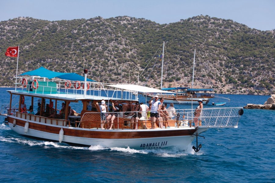 Bateaux dans la baie de Kekova. David GUERSAN - Author's Image