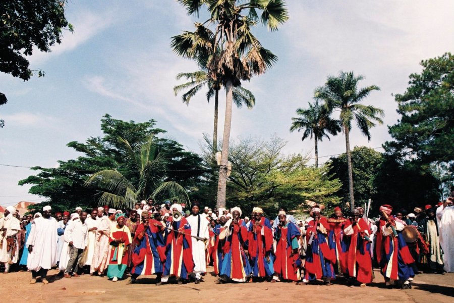 Les griots, musiciens de la cour du roi Bamoun. Sébastien CAILLEUX