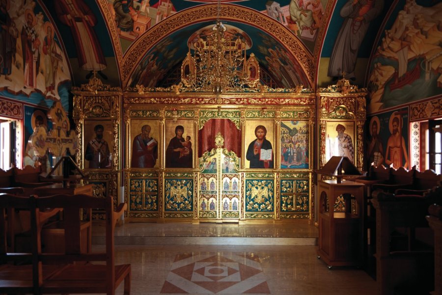 L'intérieur du monastère de Stavrovouni. Julien HARDY - Author's Image