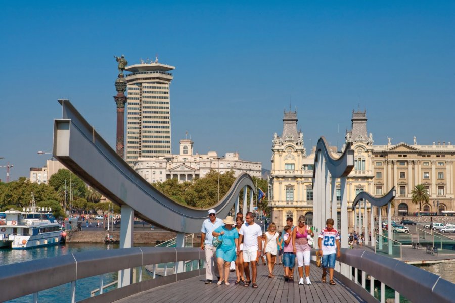 Port Vell, la Rambla de Mar et le front de mer. Author's Image