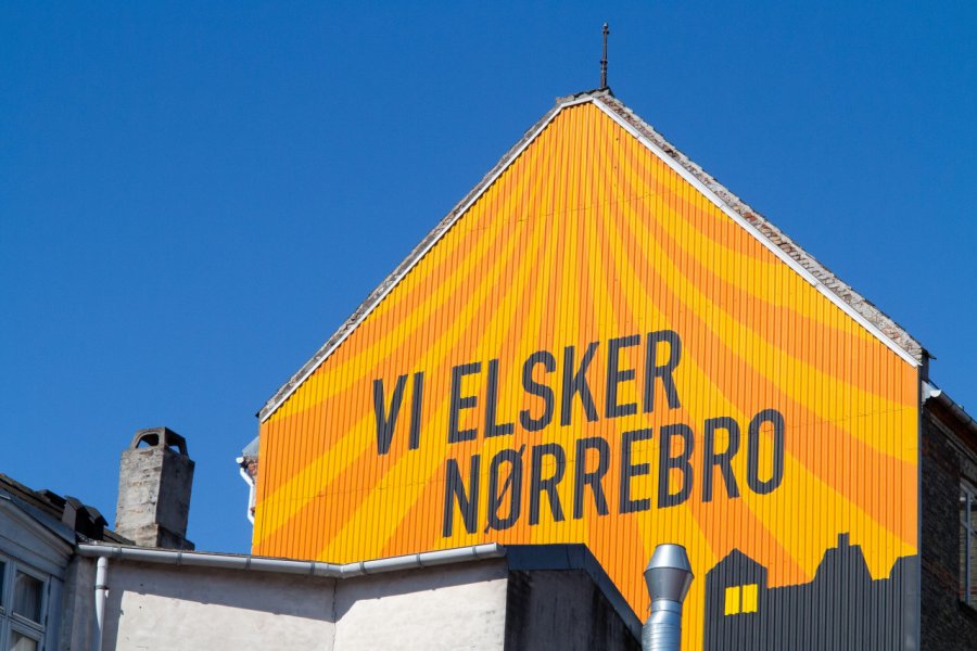 Fresque dans le quartier de Nørrebro signifiant 