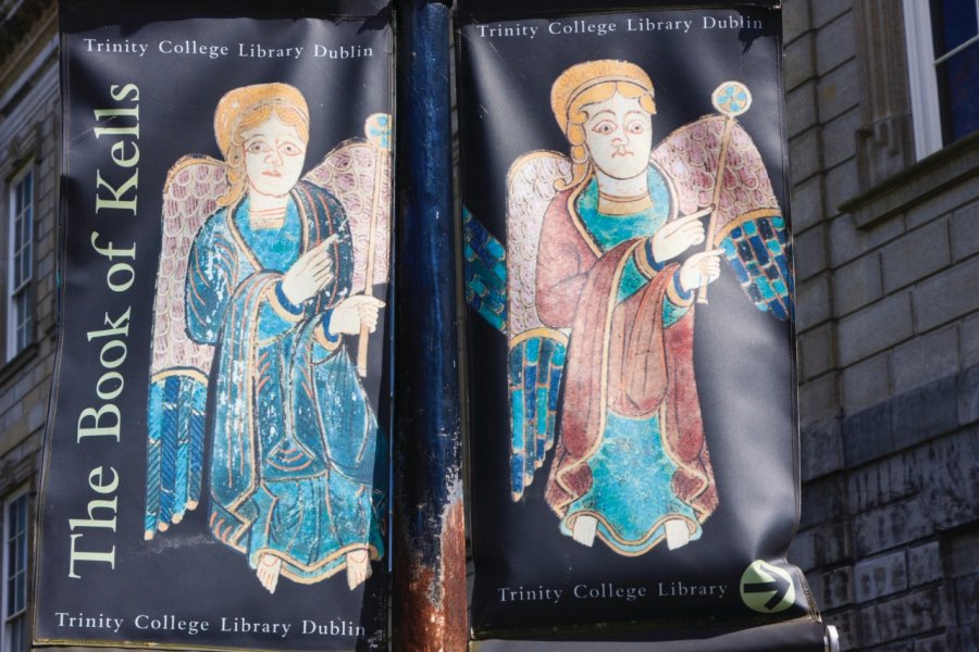 Le Livre de Kells est exposé au Trinity College. Lawrence BANAHAN - Author's Image