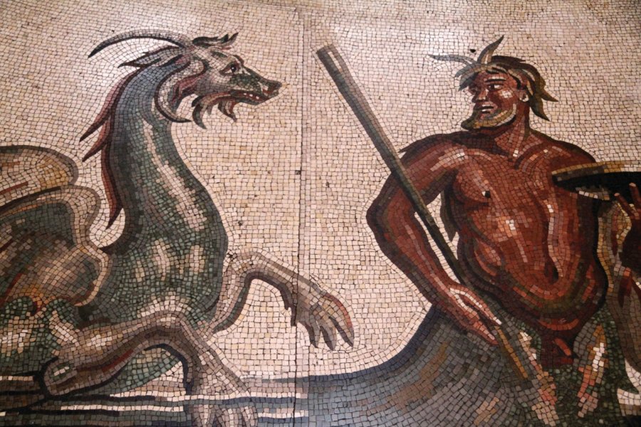 Mosaïque au musée Pio-Clementino. Stéphan SZEREMETA