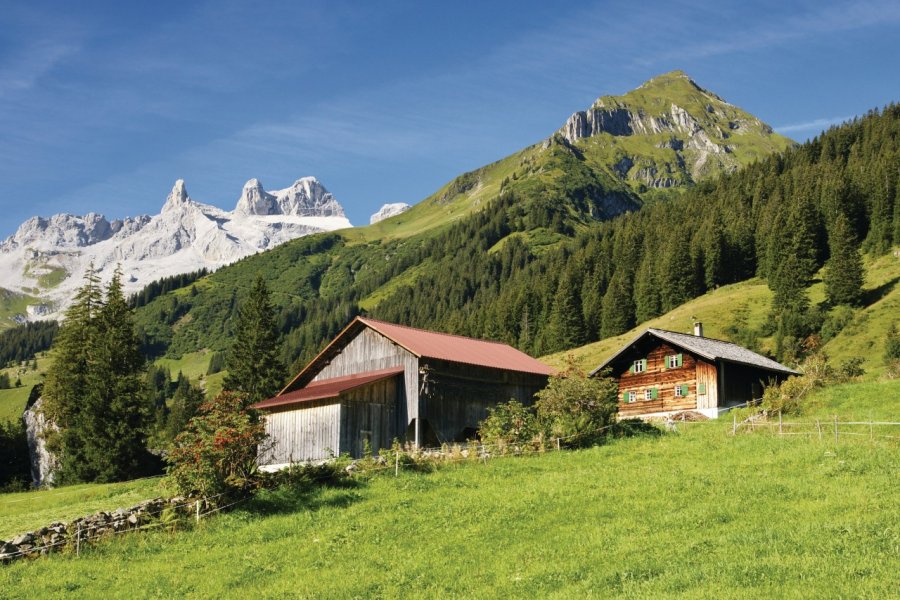 Paysage de montagne autour de Schruns. Netzer Johannes - Fotolia