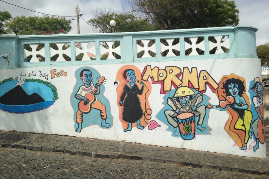 Le street art local de Sao Filipe. Camille ESMIEU
