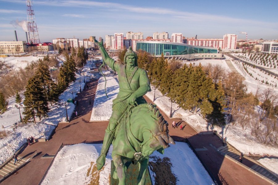 Monument à Salavat Yulaev, le héros national bachkir vidfedotov