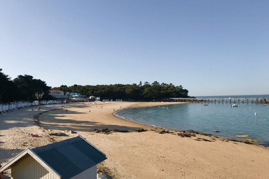 Plage des Dames où a été tourné le film Le Petit Nicolas. Linda CASTAGNIE