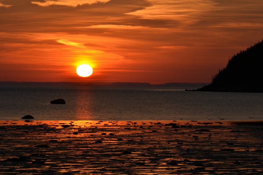 Coucher de soleil au parc national du Bic. Renaud MOY