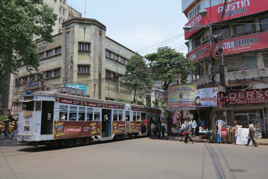 Le tramway de Calcutta. Grégory ANDRE