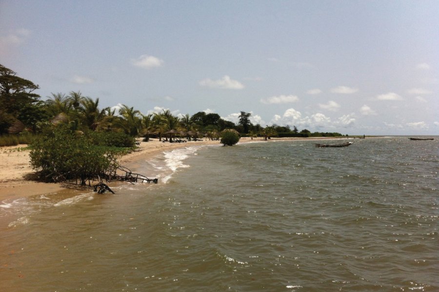 Plage de l'île de Dionewar. Stéphanie BORG