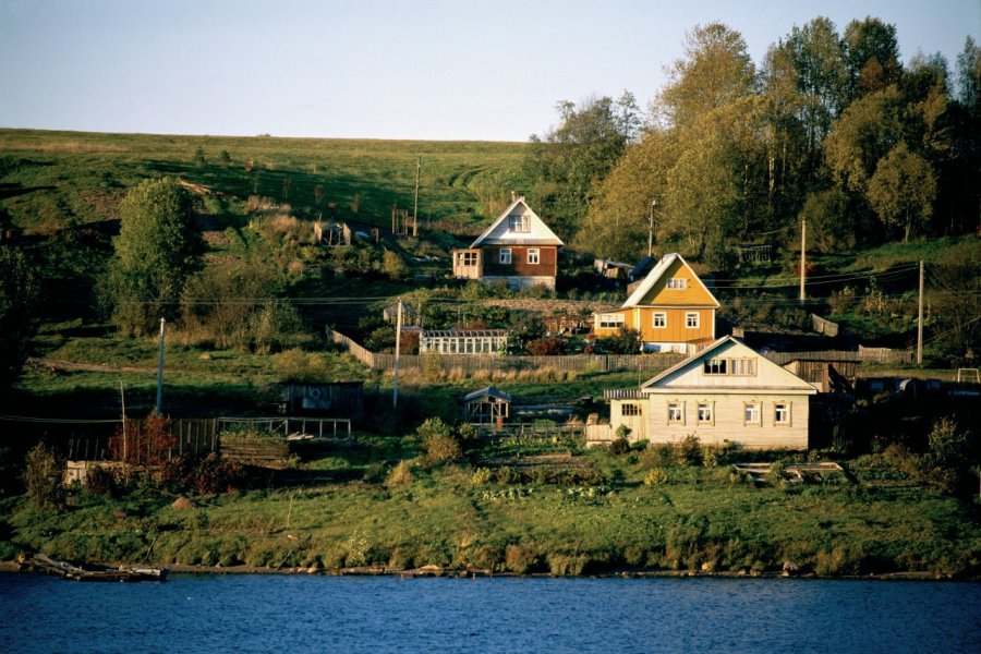 Isbas sur le Svir entre Moscou et Saint-Pétersbourg. Author's Image