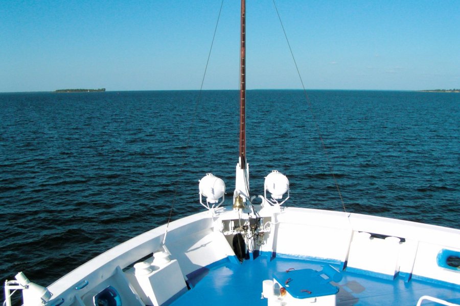 Navigation sur le lac Onega. Stéphan SZEREMETA