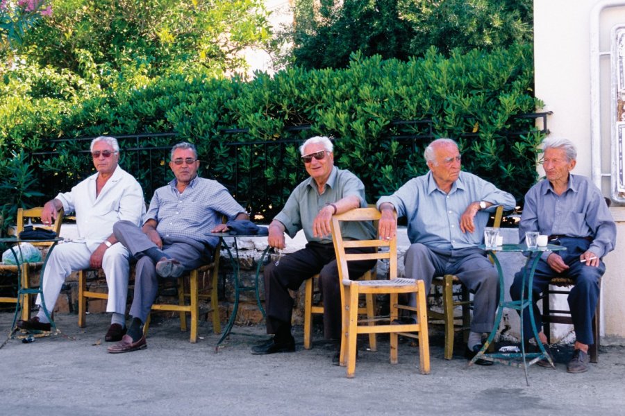 Kafeneion à Elounda. Author's Image