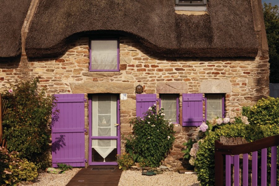 Maison traditionnelle au toit de chaume, Sarzeau. Irène Alastruey - Author's Image