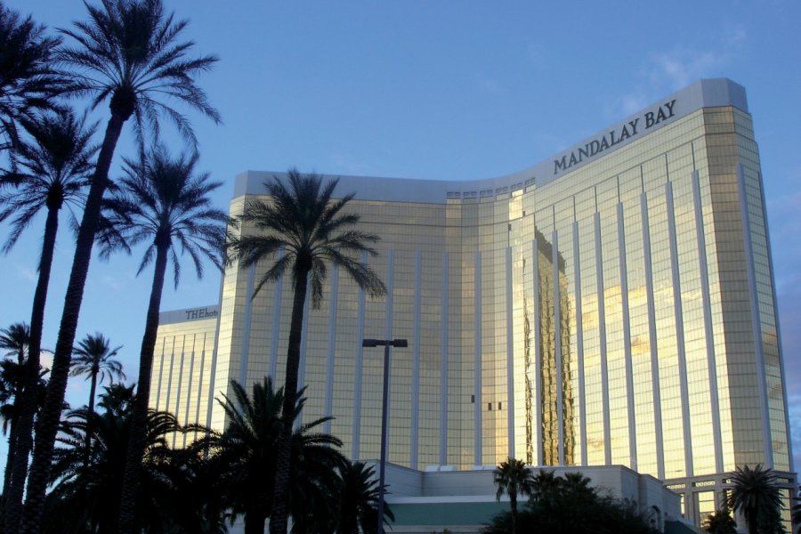 La façade dorée du Mandalay Bay. Romain THOMASSIN