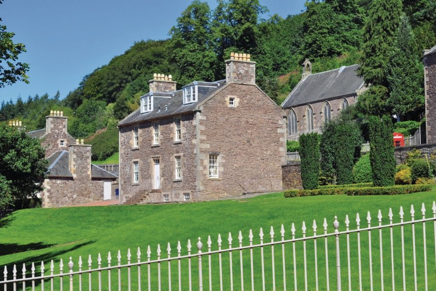 La maison de Robert Owen au World Heritage Site. mrmessy2 - iStockphoto.com