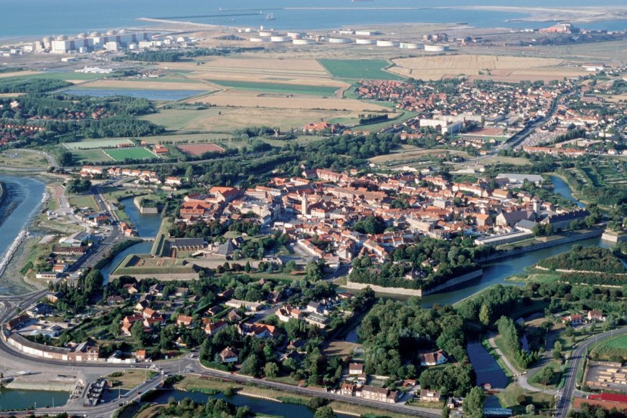 Vue aérienne de Gravelines JERÔME BERQUEZ - AUTHOR'S IMAGE