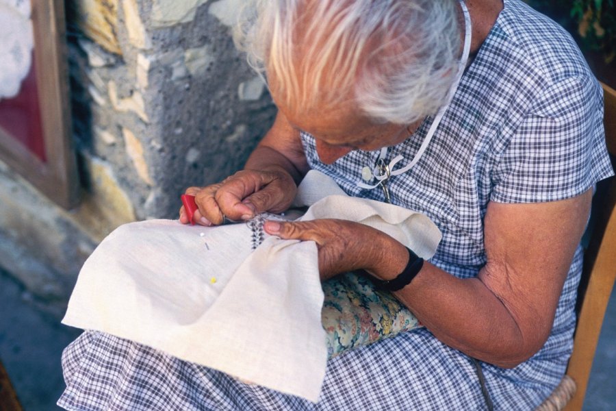 Brodeuse à Lefkara. Author's Image