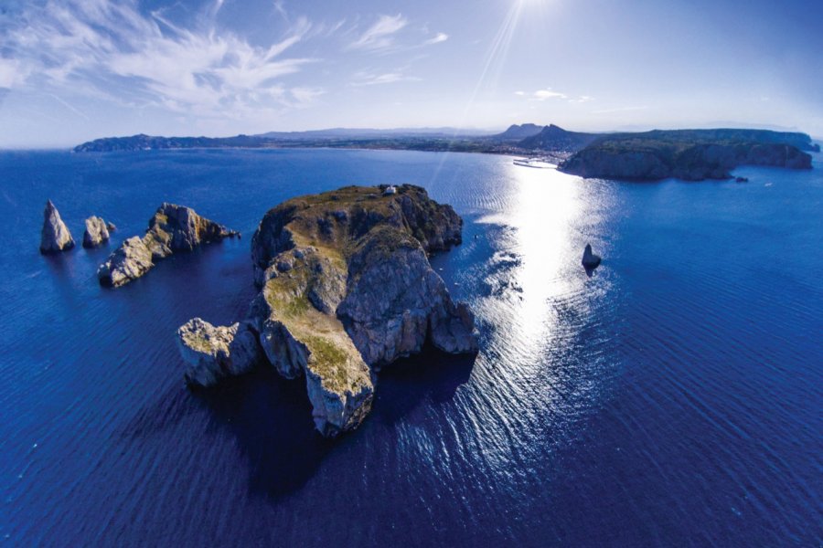 Vue aérienne des îles Medes. Eloi_Omella