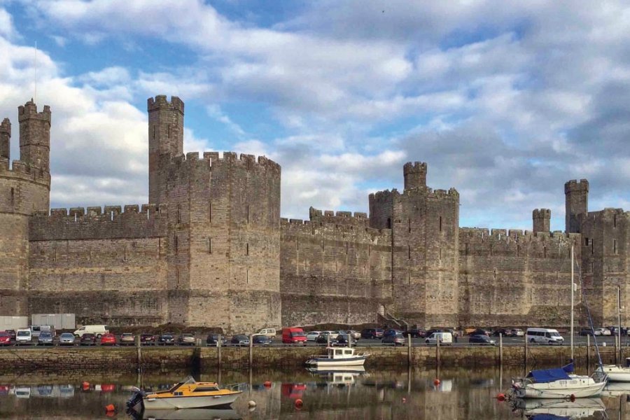 Caernarfon Castle, l'un des plus grands châteaux médiévaux au monde. Muriel PARENT